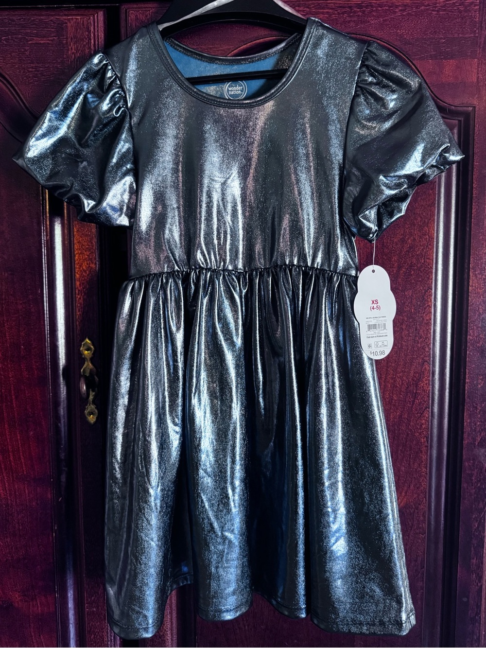 NWT Girls Metallic Dress